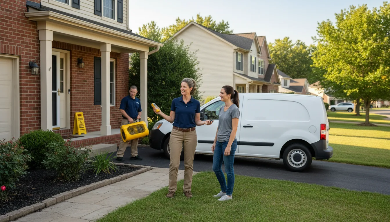 Residential water damage restoration in Breinigsville, PA